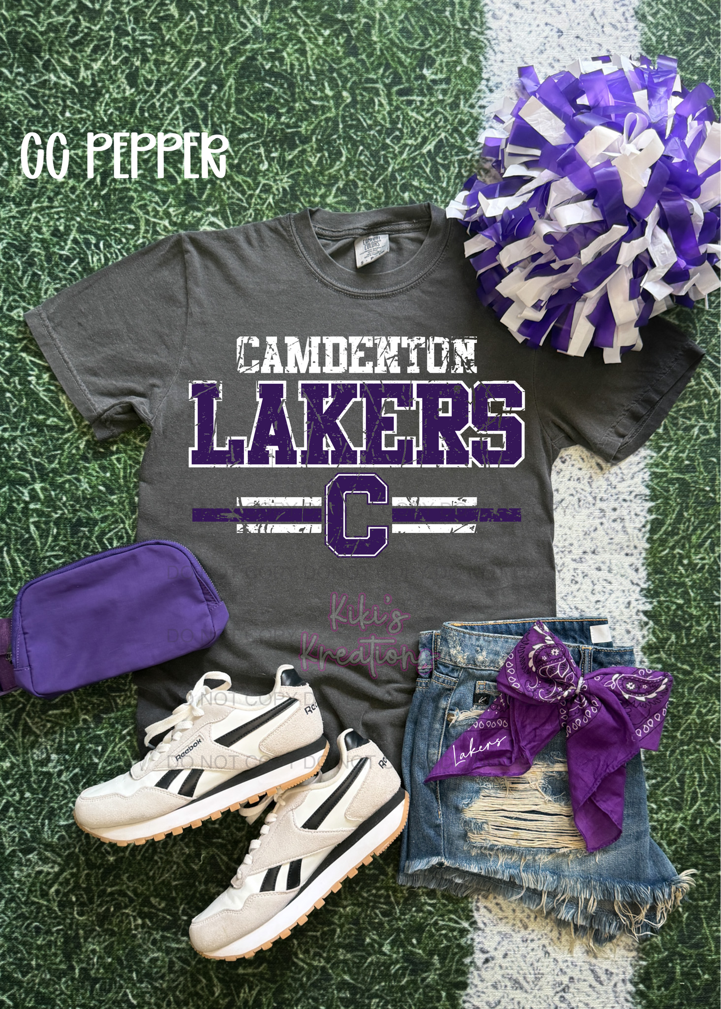 DISTRESSED CAMDENTON LAKERS TEE