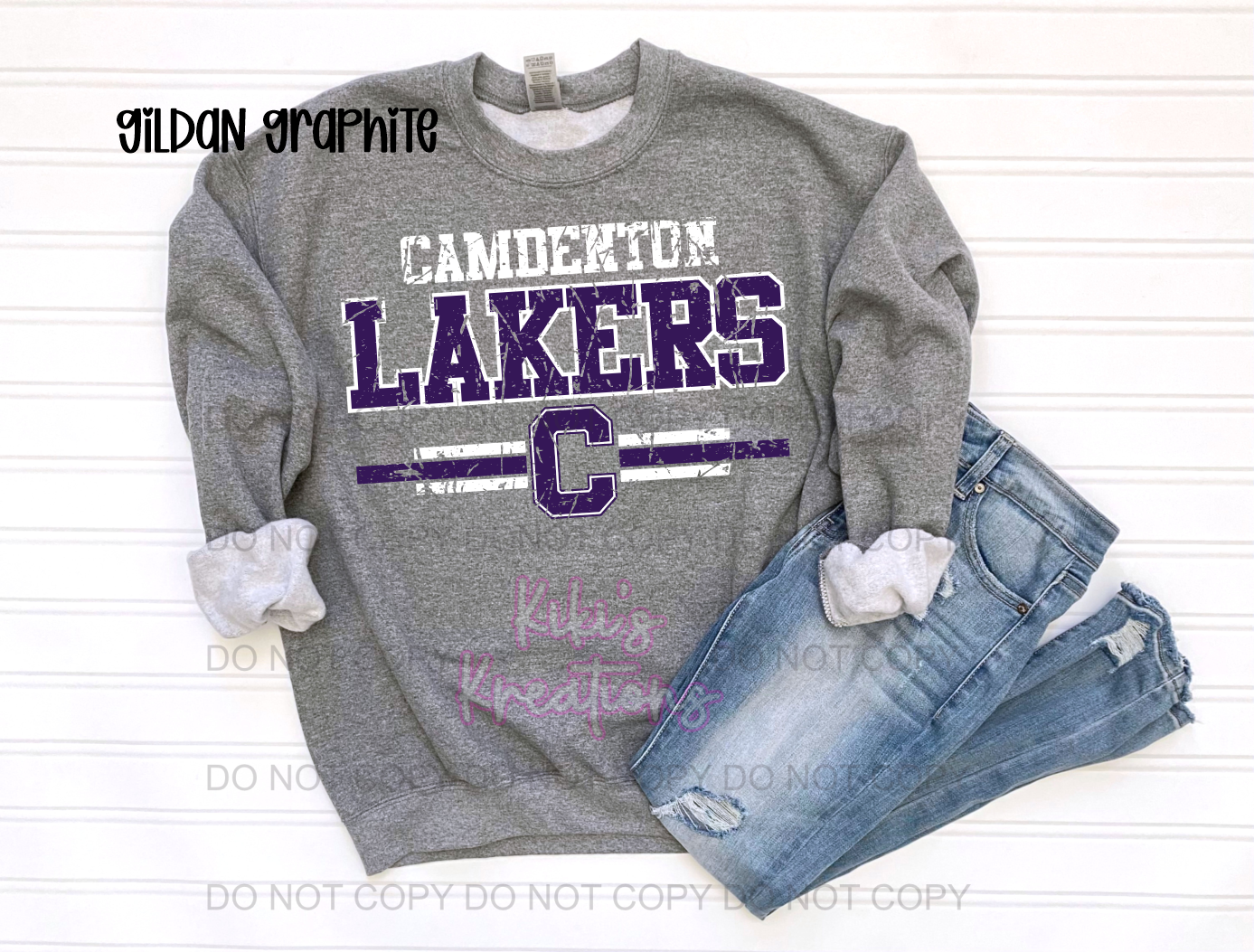 DISTRESSED CAMDENTON LAKERS