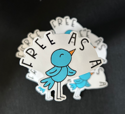 FREE AS A BIRD STICKER