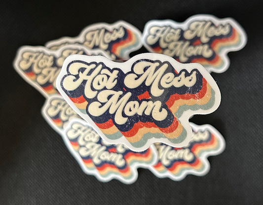 HOT MESS MOM STICKER
