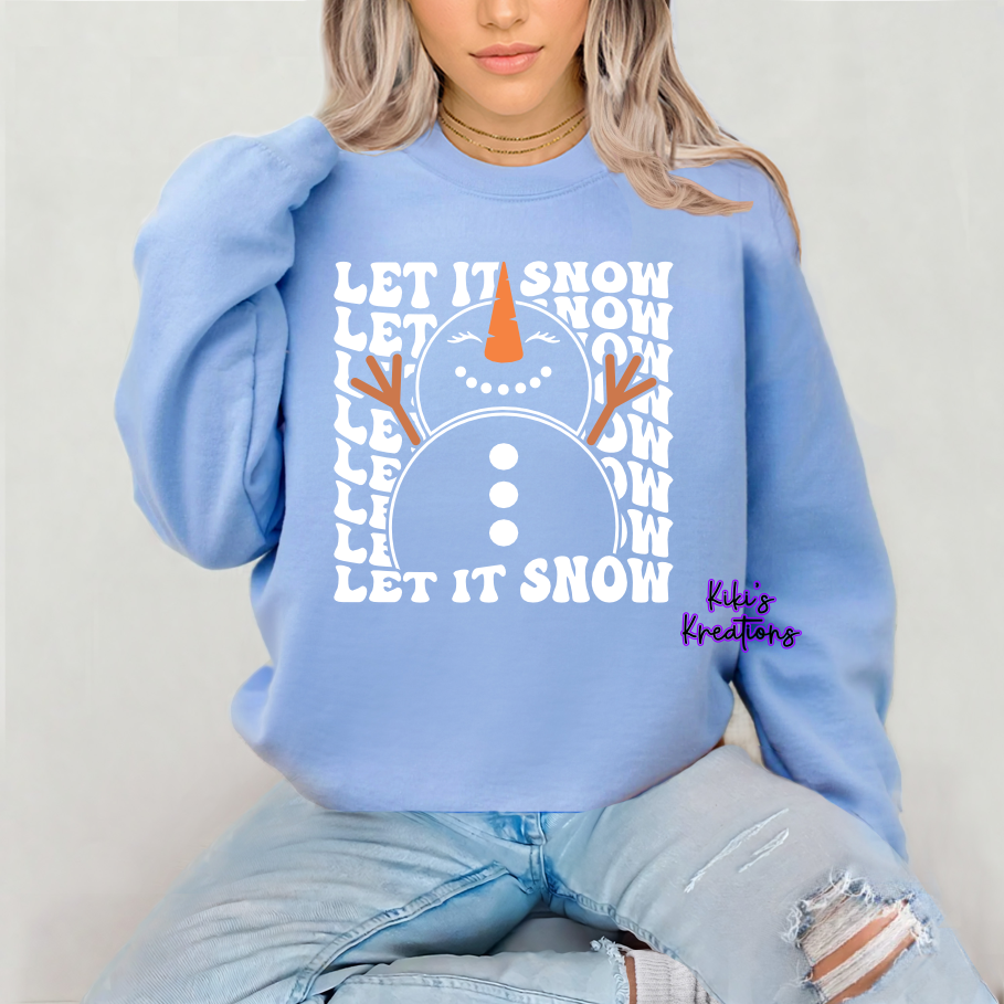 LET IT SNOW STACKED SNOWMAN