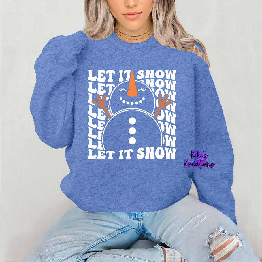 LET IT SNOW STACKED SNOWMAN