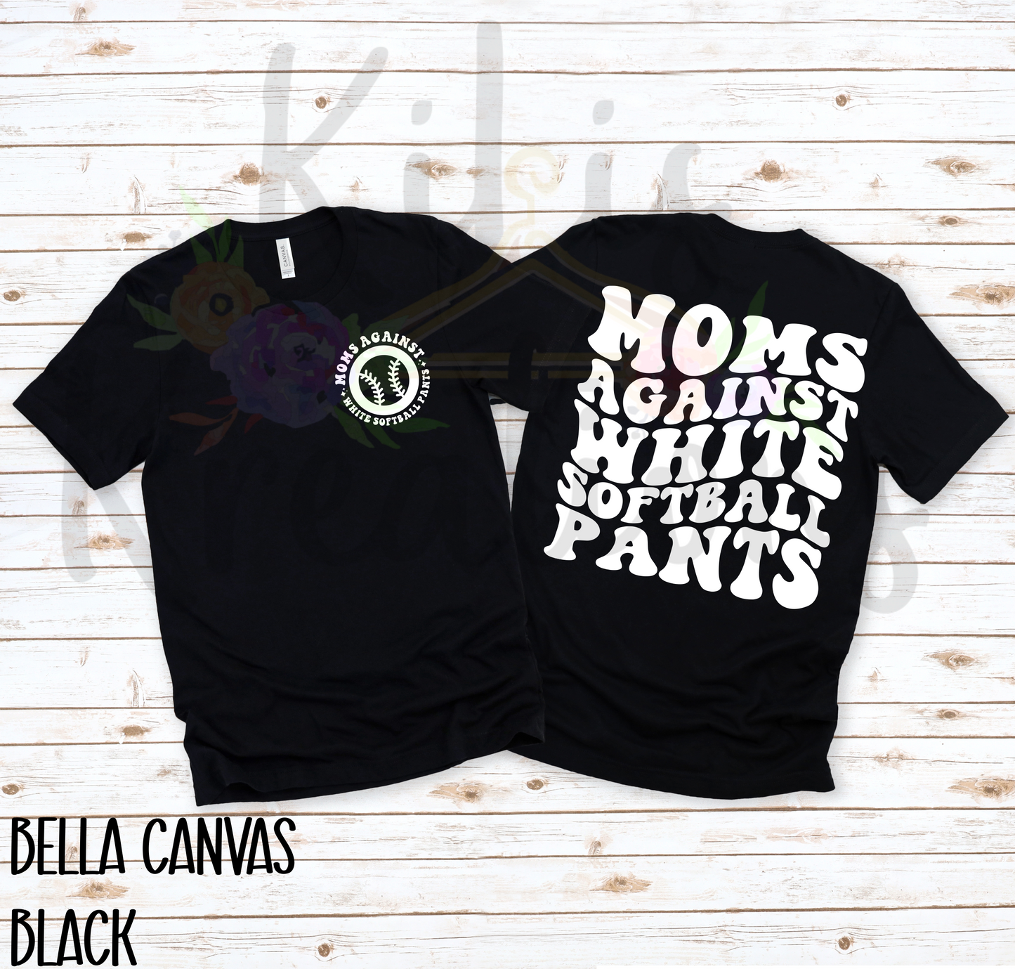 MOMS AGAINST WHITE SOFTBALL PANTS