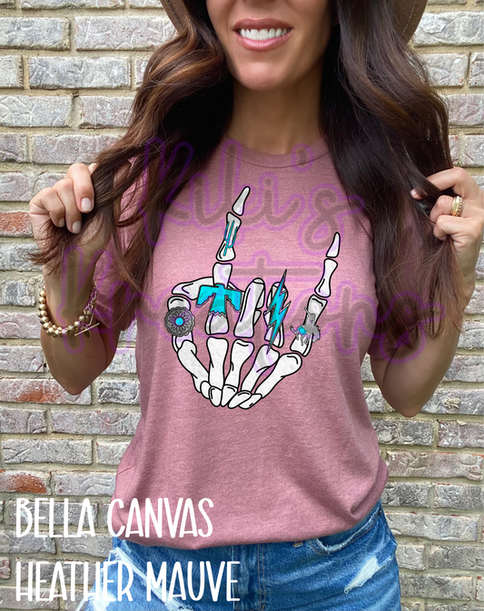 TURQUOISE RING SKELETON HAND