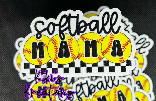 Softball Mama Sticker