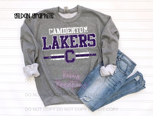 DISTRESSED CAMDENTON LAKERS