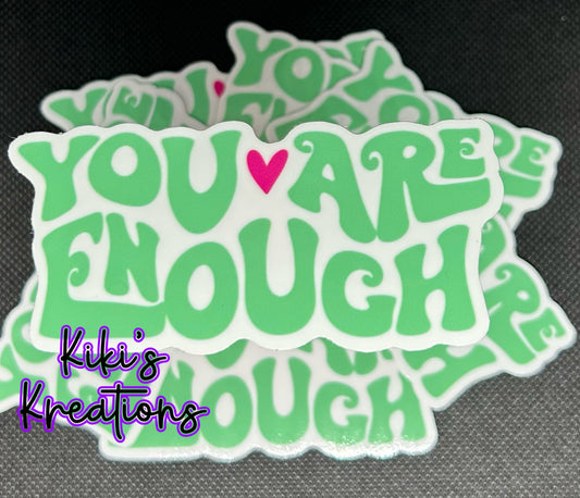 You Are Enough retro Sticker