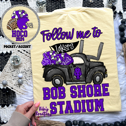 FOLLOW ME TO BOB SHORE STADIUM HOCO 2024
