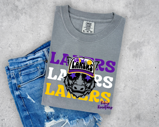 LAKERS STACKED PREPPY HOG