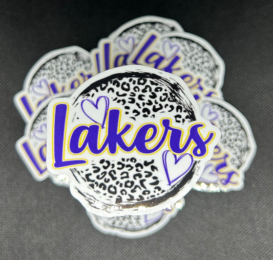 LAKERS LEOPARD STICKER