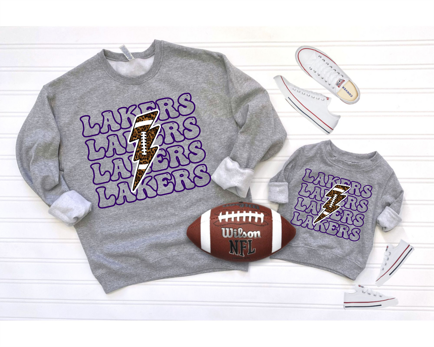 LAKERS FOOTBALL LIGHTNING BOLT