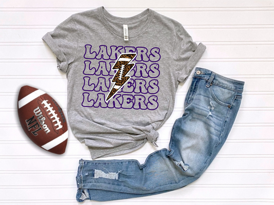 LAKERS FOOTBALL LIGHTNING BOLT