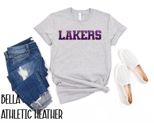 LAKERS FAUX SEQUINS