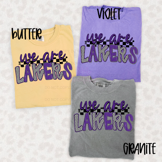 WE ARE LAKERS CHECKERED