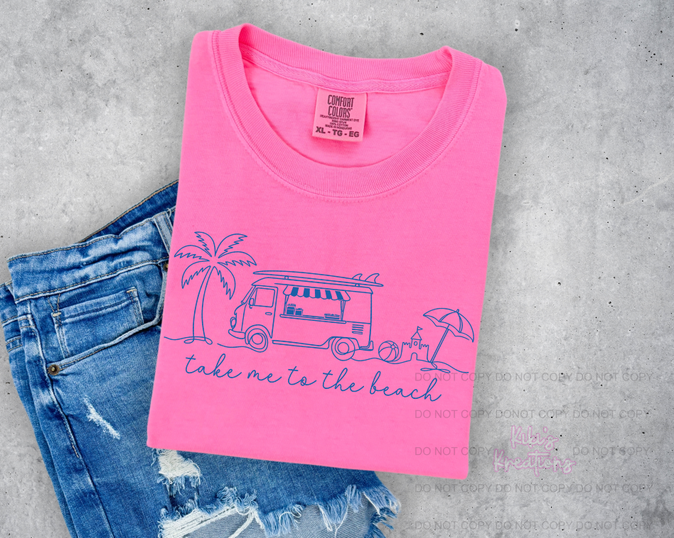 TAKE ME TO THE BEACH LINE ART