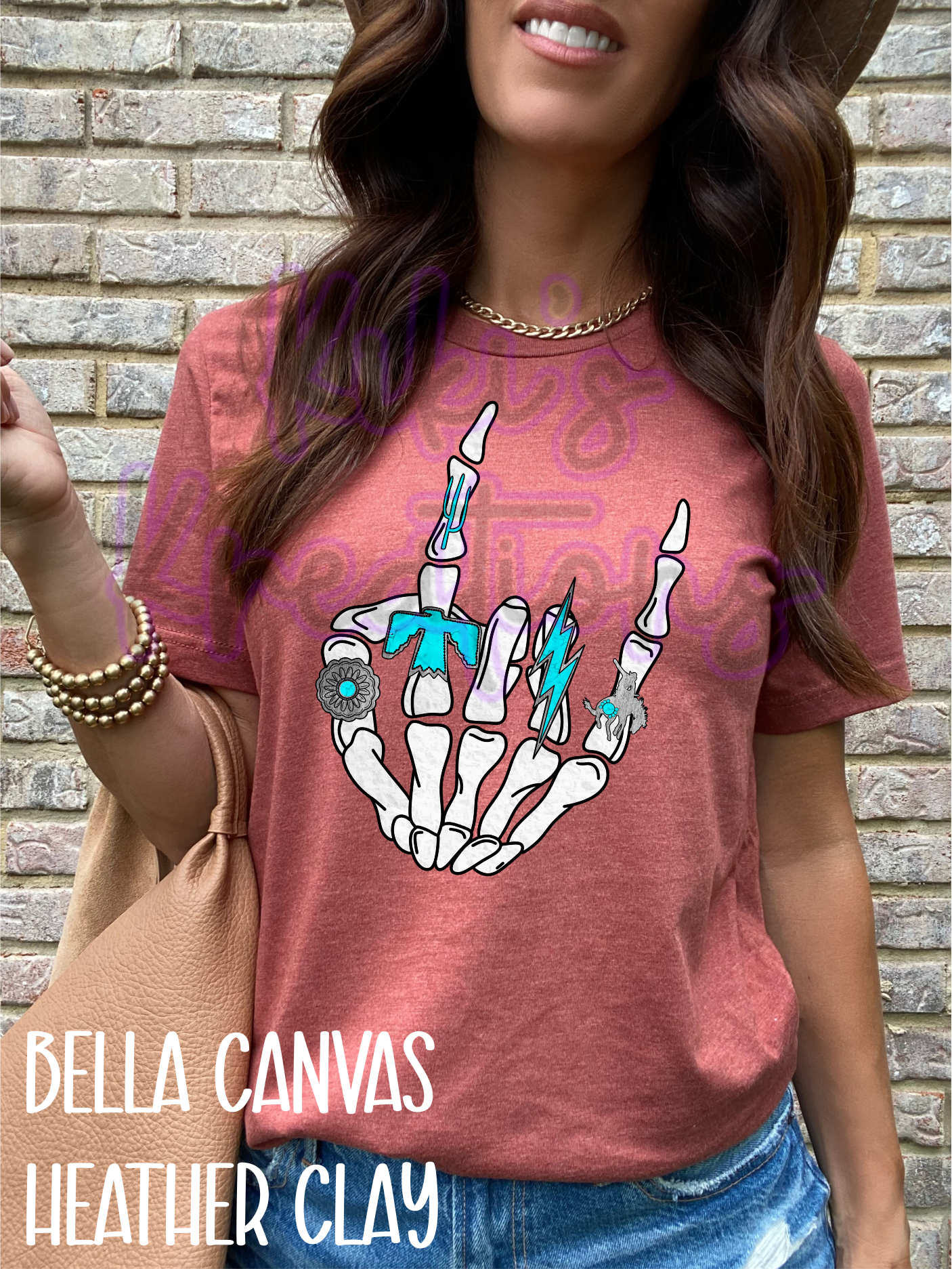 TURQUOISE RING SKELETON HAND
