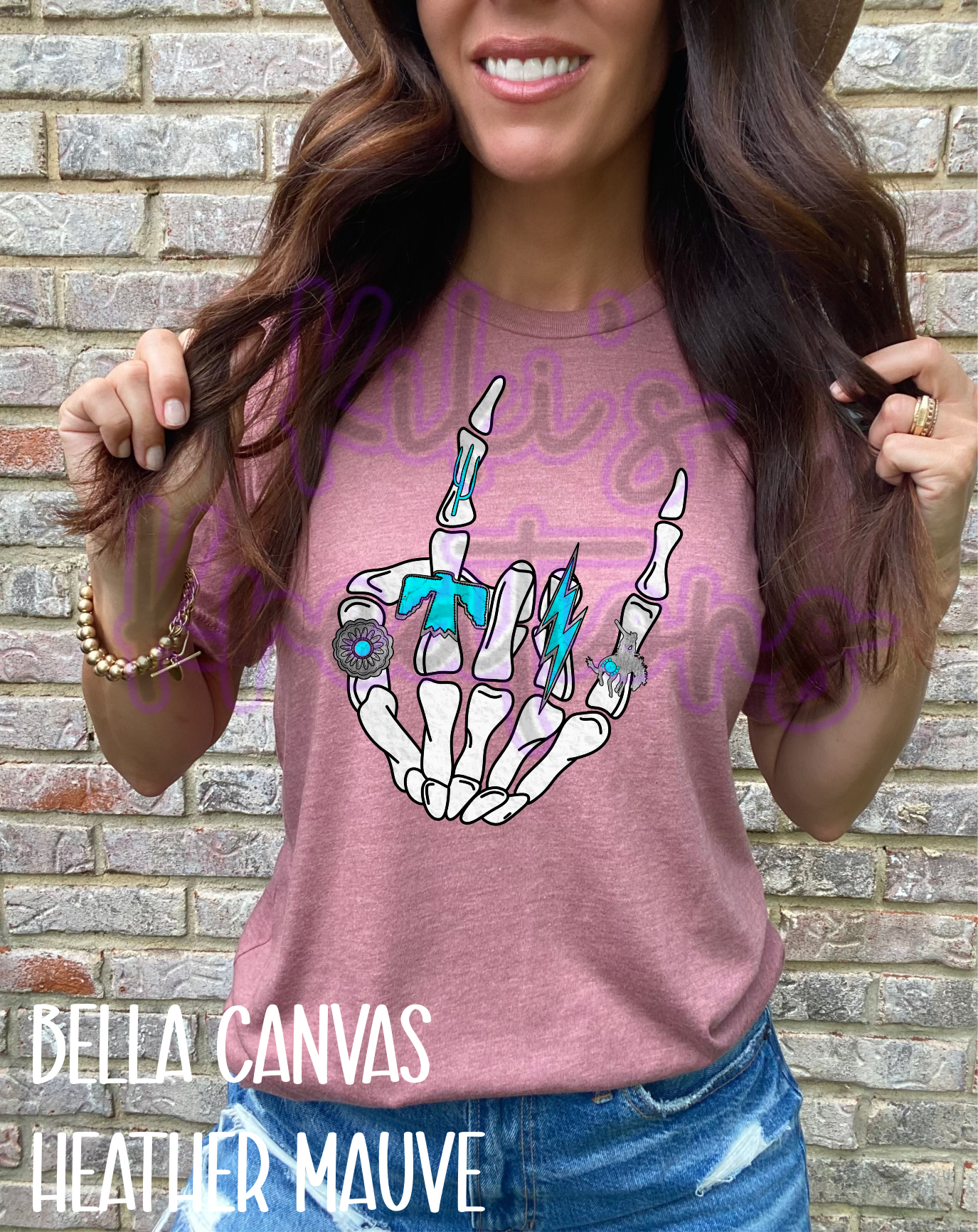 TURQUOISE RING SKELETON HAND