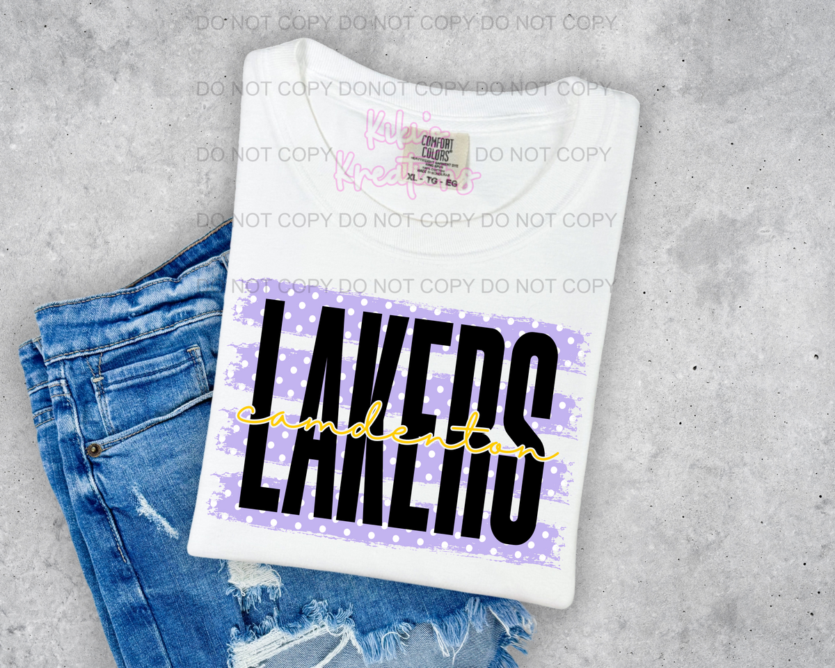 LAKERS STRIPE POLKA DOT